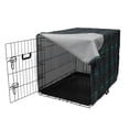 thumbnail image 3 of Tribal Dog Crate Cover, Prehistoric Bohemian Geometric Pattern Quirky Motif on Dark Backdrop, Easy to Use Pet Kennel Cover Small Dogs Puppies Kittens, 7 Sizes, Dark Blue Grey Multicolor, by Ambesonne, 3 of 6