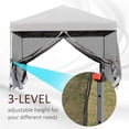 thumbnail image 4 of Outsunny Pop-Up Canopy Tent Outdoor Party Tent, Silver, 4 of 10