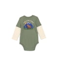 thumbnail image 3 of Garanimals Baby Boy Layered Look Bodysuit with Long Sleeves, Sizes 0M-24M, 3 of 3