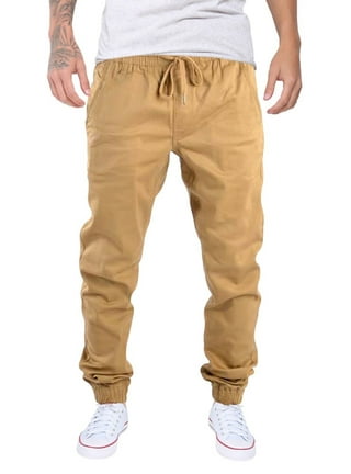 JMIERR Mens Casual Joggers Pants - Cotton Drawstring Chino Cargo Pants  Hiking Outdoor Twill Track Jogging Sweatpants Pants, C Khaki, Small :  : Clothing, Shoes & Accessories