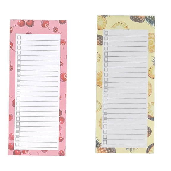 2 Pack Magnetic Shopping List, 3.5”X 8.4”Magnetic Shopping List Pad For Fridge, 100 Tear Off Sheets Magnet Notepad Grocery List, For Shopping, To Do, Appointment Reminders, Meal Plans