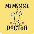 thumbnail image 4 of Inktastic Mommy is a Doctor Baby Girls Baby Bib, 4 of 4