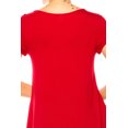 thumbnail image 7 of Women's Casual Short Sleeve Tunic Top With Pockets, 7 of 7