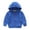 Blue, variant on SDNall Boys Solid Color Hooded Full-Zip Coat, Relaxed Fit Wind Blocking Everyday Outerwear, Autumn Weekend Camping Travel School Casual Coats for Boys 1-12 Years