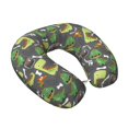 thumbnail image 2 of Xecao Cartoon Dinosaurs (2) Print Memory Foam Cervical Neck Pillow Versatile U-Shaped Pillows for Home,Office,Camping,Travelling,Soft Washable Cover, 2 of 8
