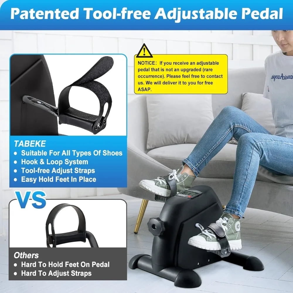Feirrmimo  Multi-Function Mini Digital Under Desk Bike Stepper Foot Pedal Exerciser,pedal exerciser for senior