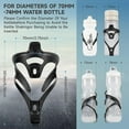 thumbnail image 3 of Ultra Light Carbon Fiber Water Bottle Cage for Road Bikes Mountain Gravel e Bike, 70-74mm Diameter, Matte 2 Pack, 3 of 5