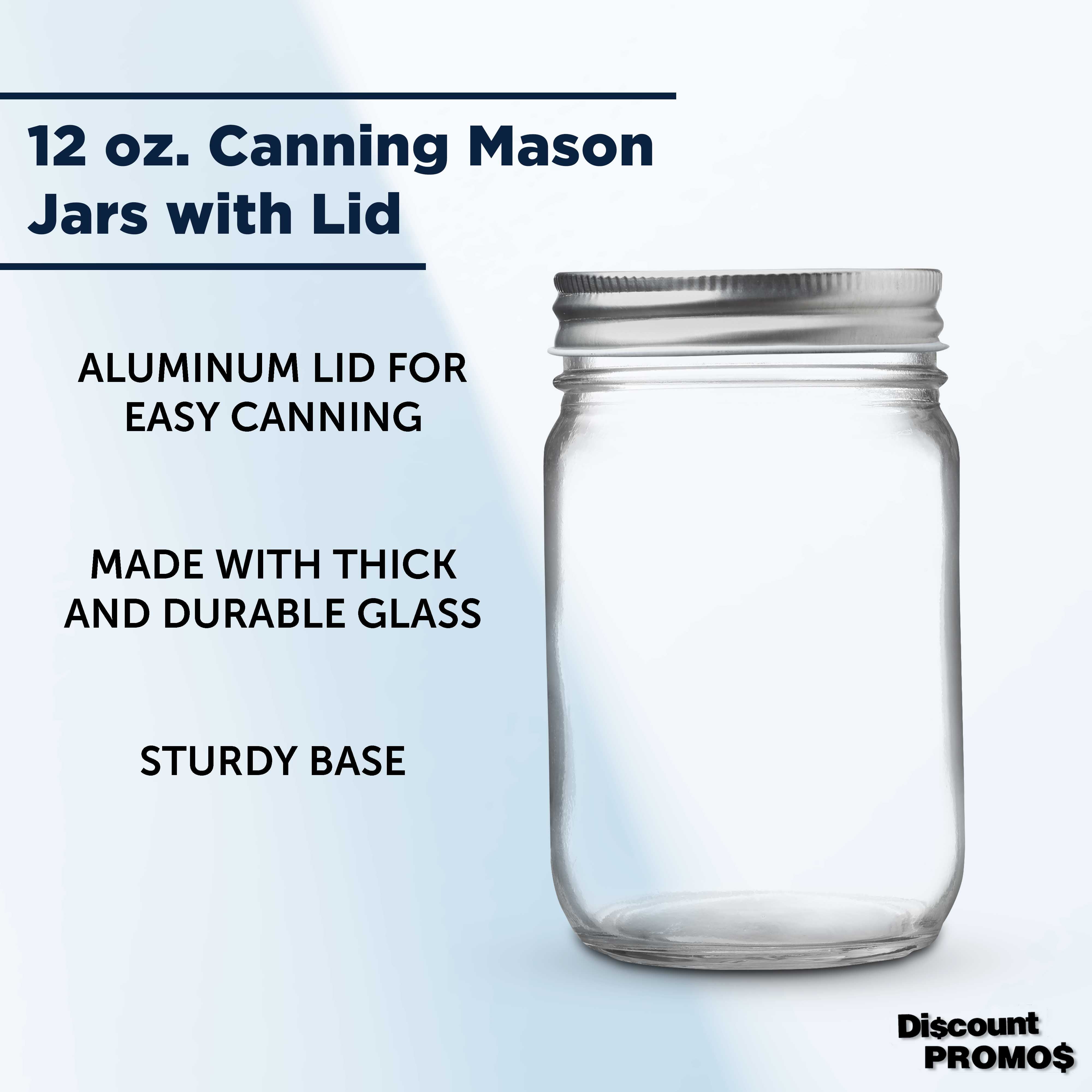 Decorating Mason Jars 12 oz. Set of 10, Bulk Pack - Glass Jars for  Overnight Oats, Candies, Fruits, Pickles, Spices, Beverages - Purple 