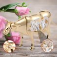 thumbnail image 4 of Matashi 24K Gold Plated Crystal Studded Cow Figurine Ornament Home Decorative Showpiece – Year of the Ox, 4 of 8