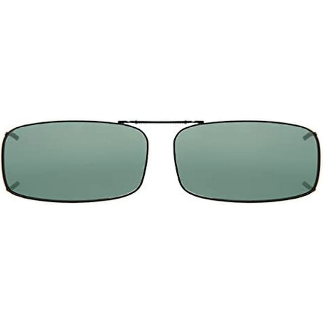 2 Pairs Solar Shield Polarized Clipon Sunglasses 54 Rec 8 Full Frame