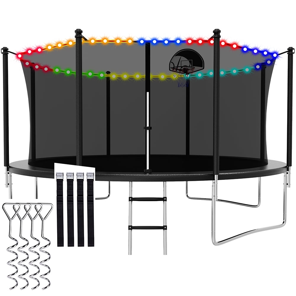 CITYLE Trampoline 12FT 14FT 15FT 16FT 1500LBS Trampoline for Adults Kids Trampolines with