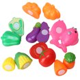 thumbnail image 2 of BQLZR Multicolor Kitchen Pretend Role Play Kitchen Fruit Vegetable Food Set of 24pcs, 2 of 5