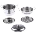 thumbnail image 4 of serony 5 Pieces Mini Kids Kitchen Toys Kitchen Cookware 3-Tier Steamer Pot Cookware Toy Kitchen Cooking Toy Cookware Preschool Toys, 4 of 9