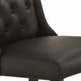 thumbnail image 2 of Benzara BM171525 39 x 21 x 26 in. Button Tufted Royal Dining Chair, Dark Brown - Set of 2, 2 of 5