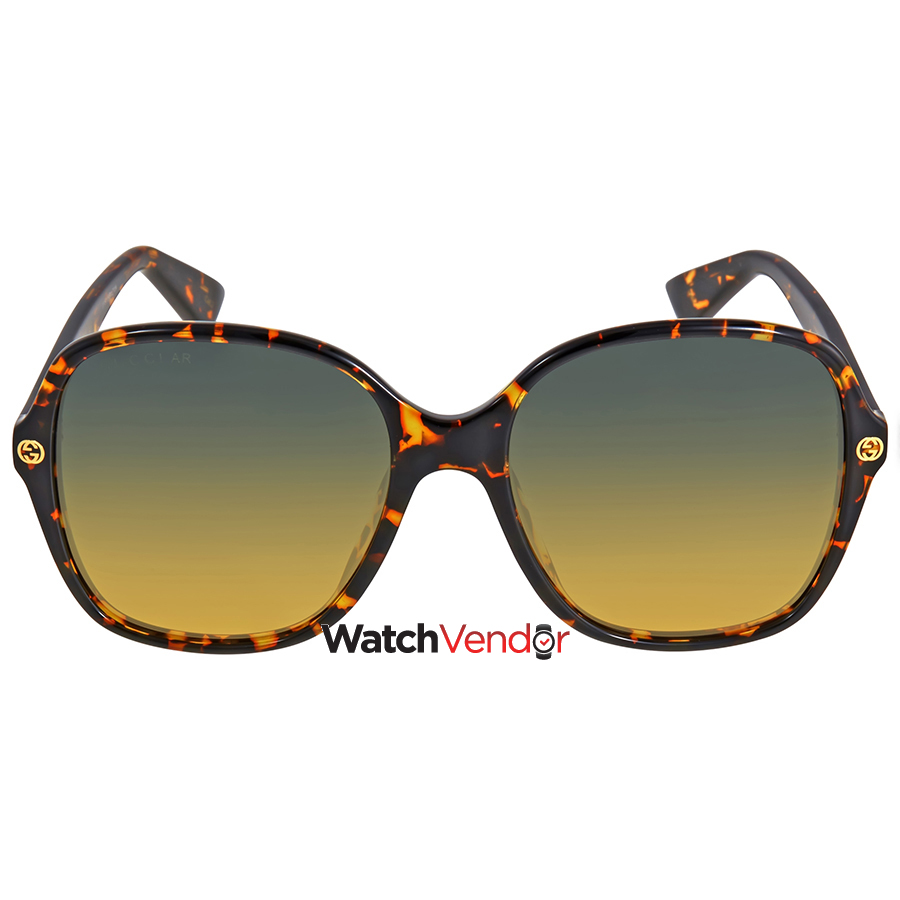 gucci havana square sunglasses