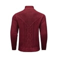 thumbnail image 5 of Colsmile Men's Shawl Collar Button Knit Sweater, Casual Cable Knit Pullover for Fall Winter, Comfortable Warm Sweater for Men, 5 of 10
