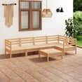 thumbnail image 1 of vidaXL 6 Piece Garden Lounge Set Solid Pinewood, 1 of 8