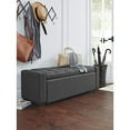 thumbnail image 2 of signature design by ashley cortwell storage bench, gray, 2 of 3