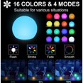 thumbnail image 3 of 4-pack Flytande Poollampor, IP65 Vattentät med Fjärrkontroll, 16 Färgskiftande RGB LED, Perfekt som Present till Barn, för Pooler, Dammar och Fester., 3 of 3