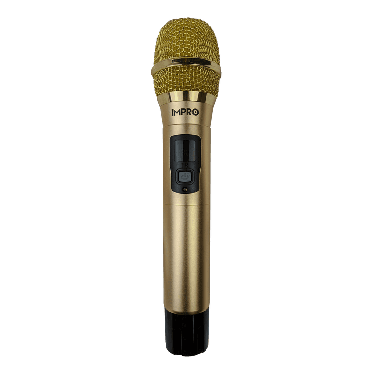 UHF-77Wifi Profesional UHF Sistema de Micrófono Inalámbrico (Oro)