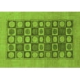 thumbnail image 1 of Ahgly Company Indoor Rectangle Checkered Green Modern Area Rugs, 5' x 7', 1 of 4