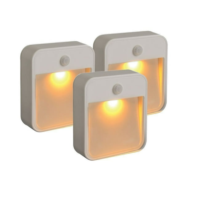 luces de armario, luz de sensor de movimiento que se pega en cualquier lugar, luces de escalera, luz de paso, luz de noche LED inalámbrica alimentada por batería, luces seguras para dormitorio, cocina, etc. (blanco, no incluye 4 pilas AAA) Zhivalor WFLD-227