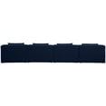 thumbnail image 3 of Meridian Furniture Cube Navy Durable Linen Modular Sofa, 3 of 3