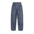 thumbnail image 6 of Iyufng Checkered Wide Leg Pants for Women Loose Casual Pants, Elastic Waistband with Pockets, 6 of 6