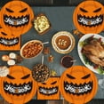 thumbnail image 4 of Vajilla de Papel para Fiesta Temática de Halloween: Platos, Vasos y Servilletas | 60 Piezas, Color Naranja, 23 Cm | Ecológica | Cocina | Incluye: 20 Bandejas, 10 Vasos, 20 Servilletas, 10 Cubiertos y, 4 of 6