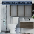 thumbnail image 7 of 600 watt Macerating Toilet of Upflush Toilet for Basement Toilet System, Macerator Pump with 4 Water Inltes for Kitchen SInk, Bathroom, Laundry (600watt-1), 7 of 7