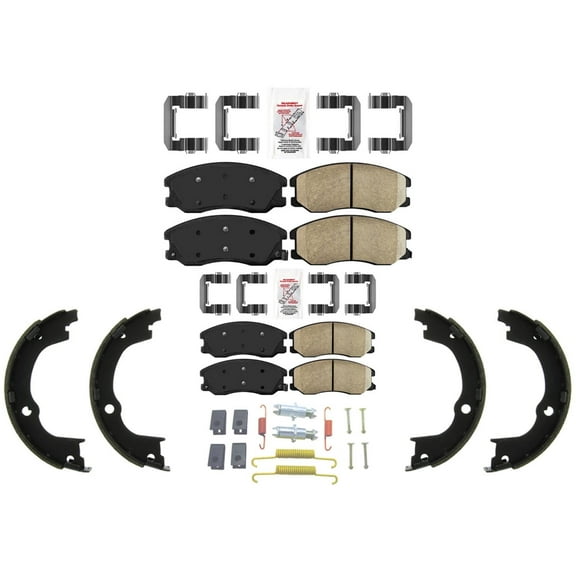 AME Ceramic Disc Brake Pads Parking Brake Shoes for Chevrolet Equinox 07-09