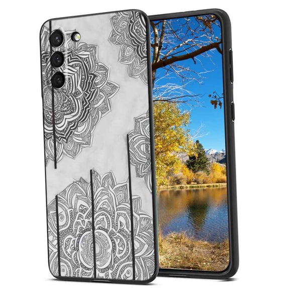 Compatible with Samsung Galaxy S22 Phone Case, Mandala-95 Case Men Women, Flexible Silicone Shockproof Case for Samsung Galaxy S22