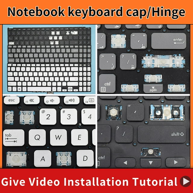 Replacement Keycap Key cap Hinge for ASUS Vivobook X509 M509 M509DA X515DA X515MA FL8700 FL8700d Y5200F V5200JP V5200U Keyboard 1 Keycap