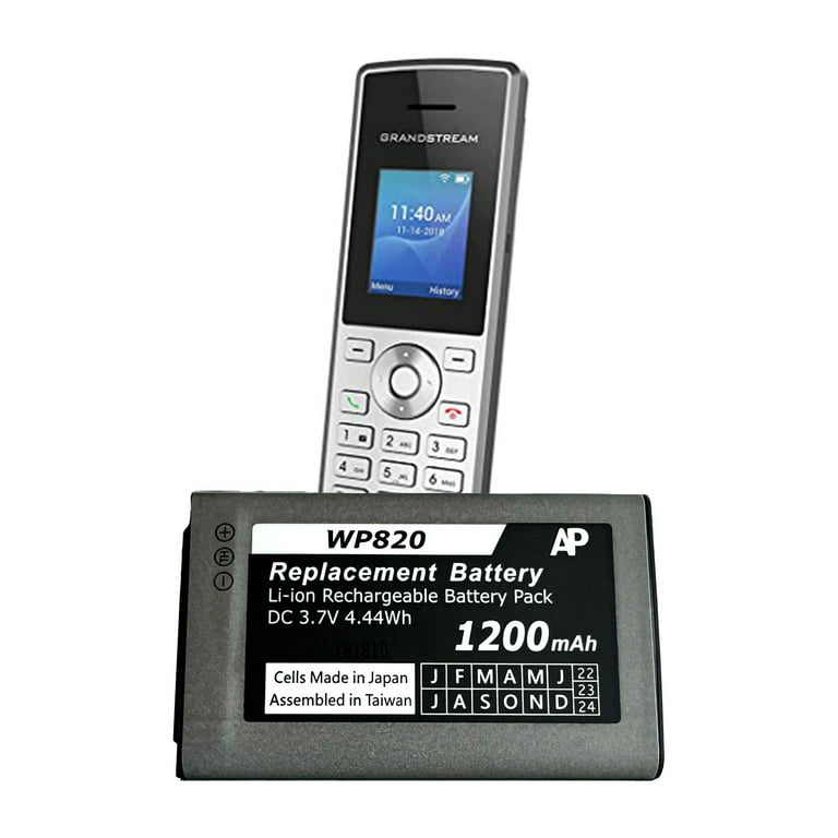 Replacement Battery for Grandstream WP820, WP810, and DP730 Phones.  Replaces GS-01