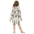thumbnail image 7 of FORMRS Niños Bathrobe Unisex Hooded Robe Soft Plush Pajamas Sleepwear, Size 2-3T, Beige Deer, 7 of 7