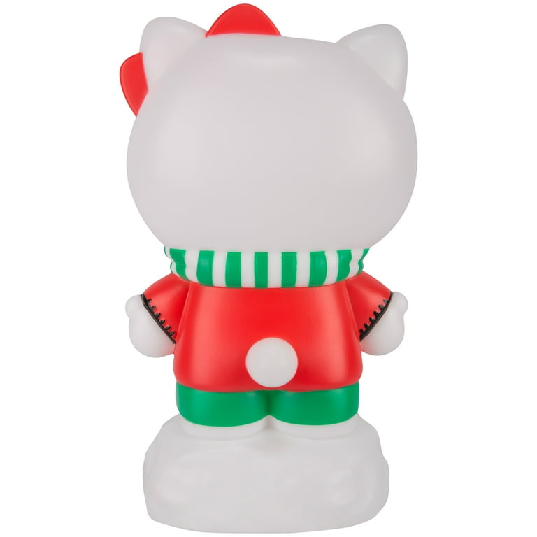 Christmas Blow Mold Outdoor Indoor Decor Hello Kitty in Sweater