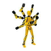 T13 3D Action Figure , 3D Printed Multi-Jointed, Titan 13 Action Figures, Multi-Articular Lucky Mobile Robot Nova,Desktop Decorations for Game Lovers Toys (Black)