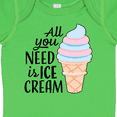 thumbnail image 4 of Inktastic All You Need is Ice Cream with Ice Cream Cone Boys or Girls Baby Bodysuit, 4 of 5