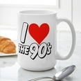 thumbnail image 6 of CafePress - I Heart The 90S Large Mug - 15 oz Ceramic Large White Novelty Mug, 6 of 6