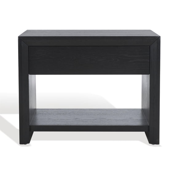 Safavieh Darnell Wood  Nightstand in Black