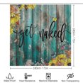 thumbnail image 2 of Get Naked Sunflower Shower Curtain Sets Floral Green Bathroom Set Decor with Non-Slip Rugs Bath U-Shaped Mat Toilet Lid Cover, 2 of 7