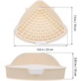 thumbnail image 5 of Triangle Rabbit Litter Box, Corner Mounted Toilet For Hamsters And Chinchillas, 2Tier Potty With Cage Hooks, Blue, 5 of 5