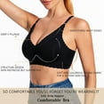 thumbnail image 2 of Wavy Seamless Bra for Women Wire Free Brassieres Comfortable Wireless Bralette Fixed Pad No Underwire Bra, 2 of 6