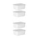 thumbnail image 1 of Contenedores de almacenamiento de alimentos Matsuzay apilables con tapa hermética 2 piezas Blanco, 1 of 6