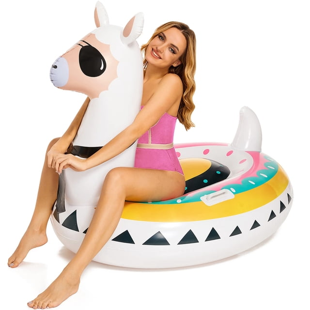 Flotador inflable para piscina Triumpeek Llama Alpaca de 1,6 m para adultos Triumpeek Triumpeek