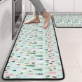 thumbnail image 2 of Kitchen Rugs Sets Of 2,Light Blue Christmas Tree Pattern Anti Fatigue Kitchen Mat Rugs Non Slip Washable,Decorative Kitchen Floor Mats for Kitchen,Sink,Laundry,17"x47"+17"x47", 2 of 5