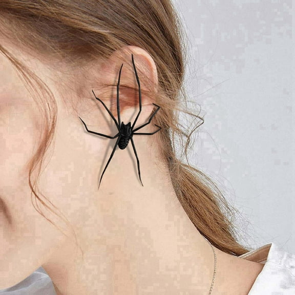 Realistic Giant Spider Earrings for Halloween ,Scary Spider Hand Earrings for Women Men, Halloween Party Decorations Accessories,Unique Spider Jewelry for Parties