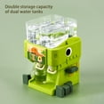 thumbnail image 4 of Kids Mini Water Dispenser, Children's Water Toy, Interactive Squeezable Water Dispenser for Kids Over 3 Years, Dual Spout, Cute Plastic Design, Green and Pink Colors, 9.2x8x13cm Portable Size, 4 of 8