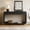 Black, variant on DRNANLIT Antique-Style Console Table with 3 Drawers & Display Shelf – Curved Legs, Painted Finish, Beige for Entryway/Living Room