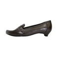 thumbnail image 3 of PEERAGE Kim Women Extra Wide Width Pumps with Kitten Heels BROWN 5, 3 of 6
